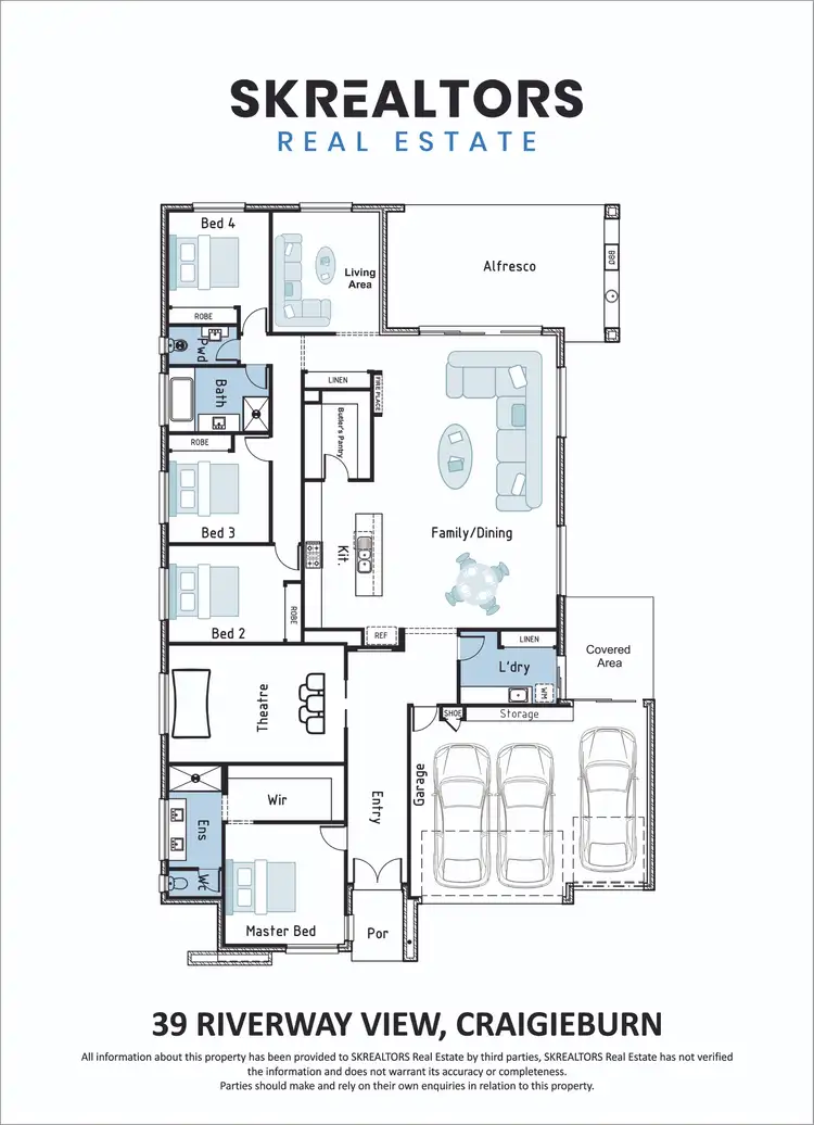 Floorplan of Homely house listing, 39 Riverway View, Craigieburn VIC 3064