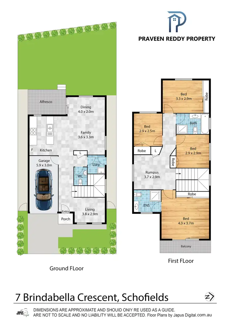 Floorplan of Homely house listing, 7 Brindabella Crescent, Schofields NSW 2762