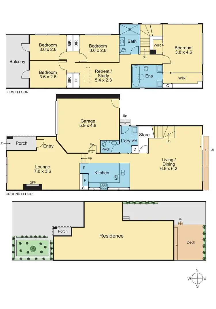 Floorplan of Homely house listing, 3 Rita Street, Aberfeldie VIC 3040