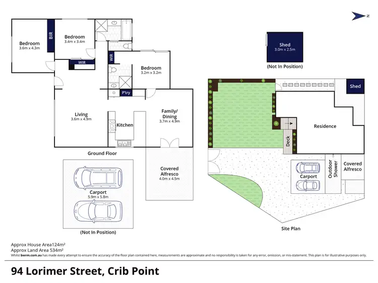 Floorplan of Homely house listing, 94 Lorimer Street, Crib Point VIC 3919