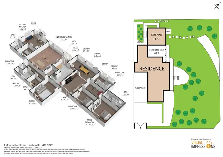 Floorplan of Homely house listing, 1 Montpellier Street, Healesville VIC 3777