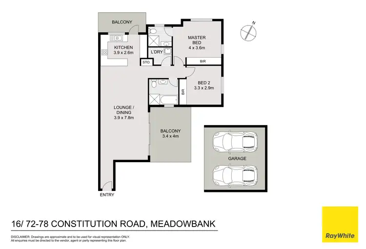 Floorplan of Homely apartment listing, 16 & 16A/72-78 Constitution Road, Meadowbank NSW 2114