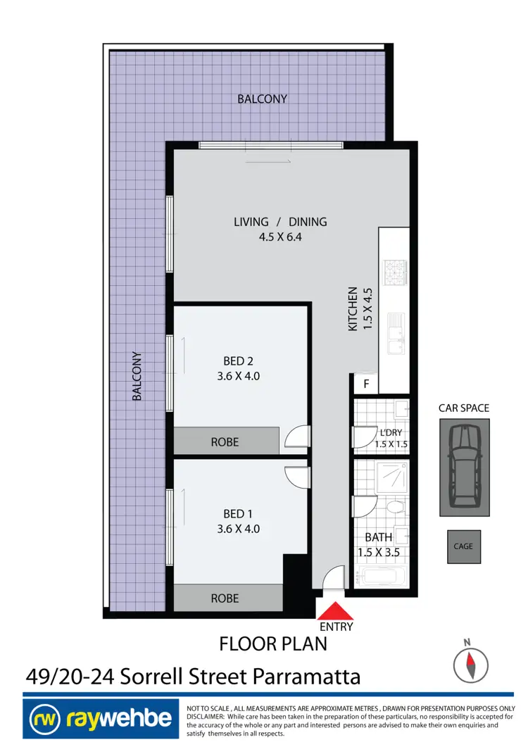 Floorplan of Homely apartment listing, 49/20-24 Sorrell Street, Parramatta NSW 2150