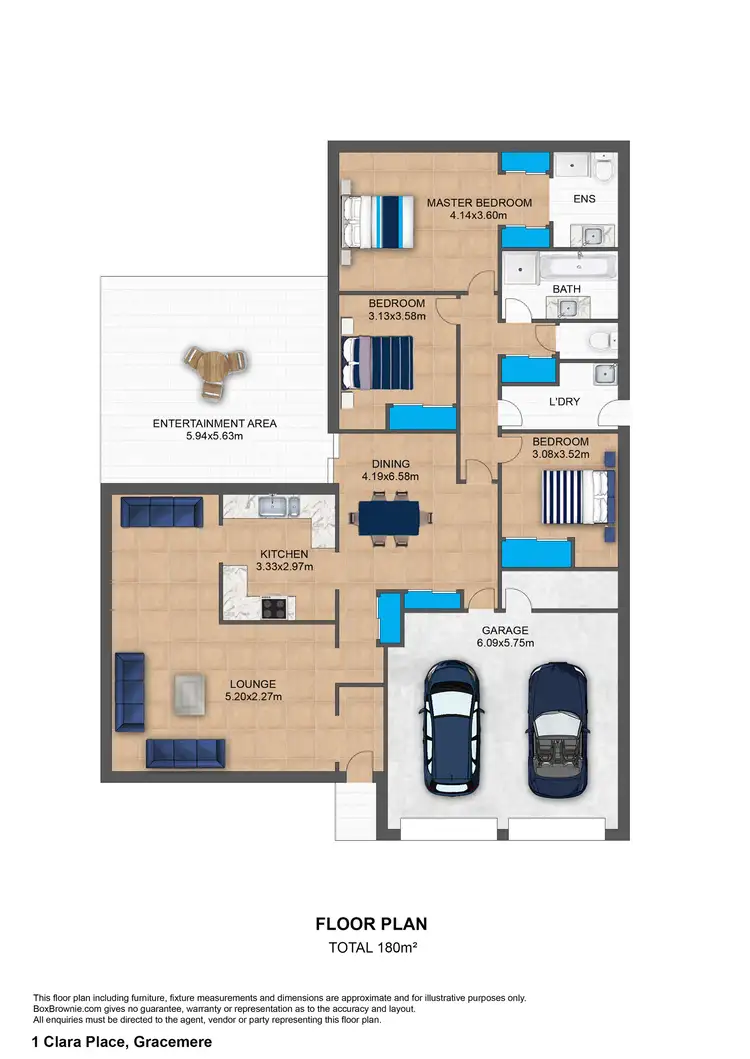 Floorplan of Homely house listing, 1 Clara Place, Gracemere QLD 4702