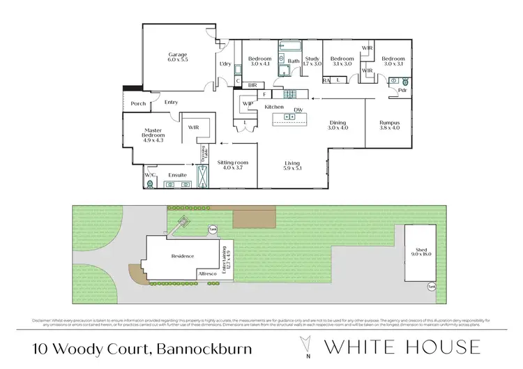 Floorplan of Homely house listing, 10 Woody Court, Bannockburn VIC 3331