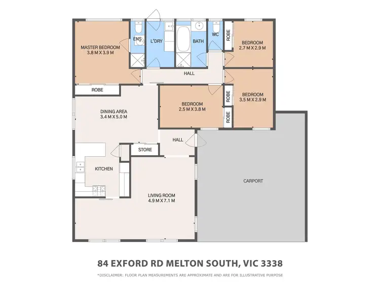 Floorplan of Homely house listing, 84 Exford Road, Melton South VIC 3338