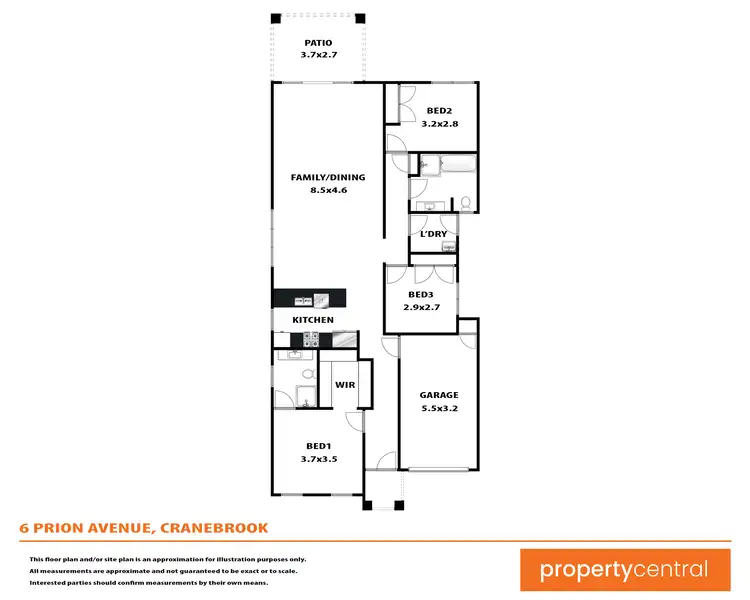 Floorplan of Homely house listing, 6 Prion Avenue, Cranebrook NSW 2749