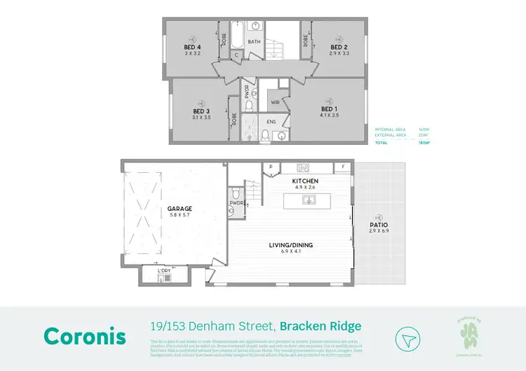 Floorplan of Homely townhouse listing, 19/153 Denham Street, Bracken Ridge QLD 4017