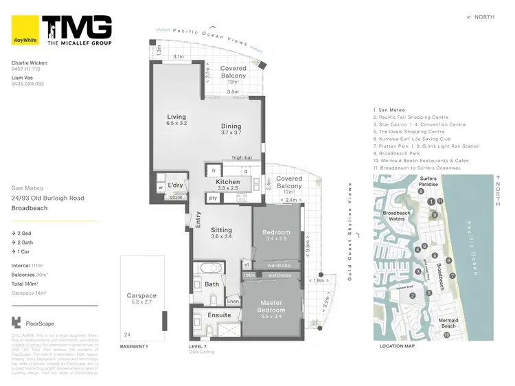 Floorplan of Homely apartment listing, 24/93 Old Burleigh Road, Broadbeach QLD 4218