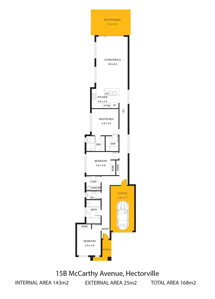 Floorplan of Homely house listing, 15B McCarthy Avenue, Hectorville SA 5073