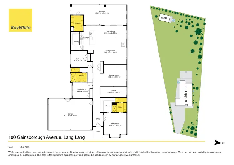 Floorplan of Homely house listing, 100 Gainsborough Avenue, Lang Lang VIC 3984