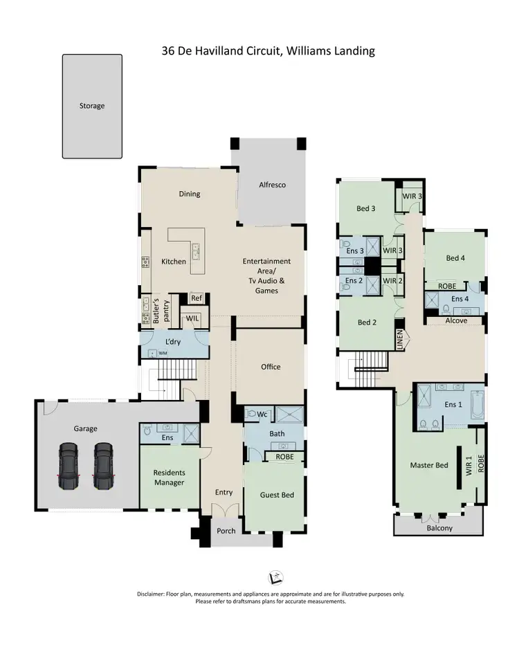 Floorplan of Homely house listing, 36 De Havilland Circuit, Williams Landing VIC 3027