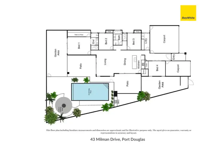 Floorplan of Homely house listing, 43 Milman Drive, Port Douglas QLD 4877