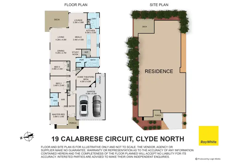 Floorplan of Homely house listing, 19 Calabrese Circuit, Clyde North VIC 3978