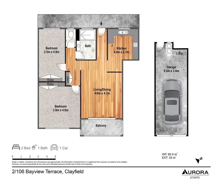 Floorplan of Homely unit listing, 2/106 Bayview Terrace, Clayfield QLD 4011