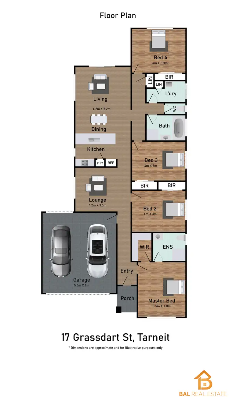 Floorplan of Homely house listing, 17 Grassdart Street, Tarneit VIC 3029