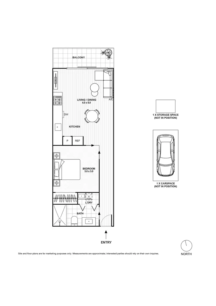 Floorplan of Homely apartment listing, 408/6 St Kilda Road, St Kilda VIC 3182