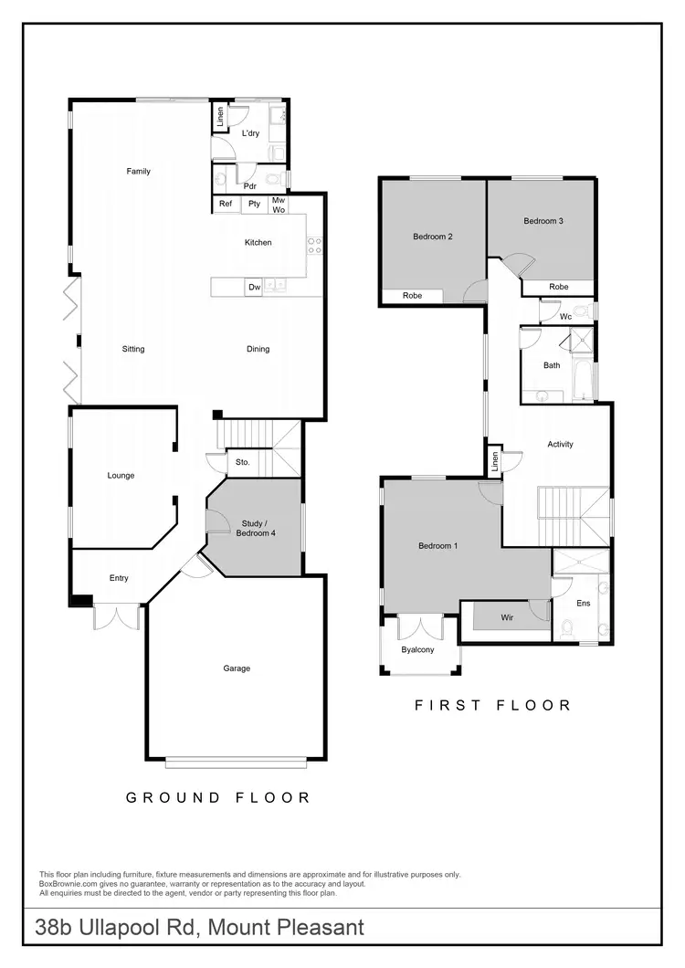 Floorplan of Homely house listing, 38B Ullapool Road, Mount Pleasant WA 6153
