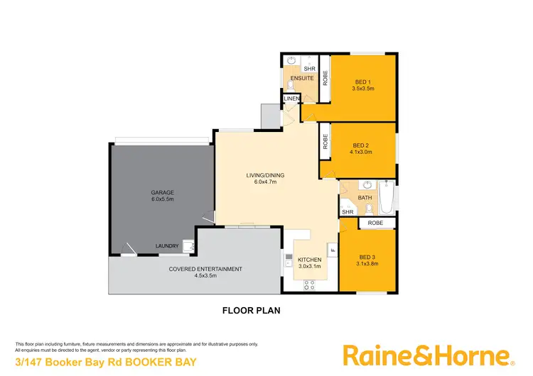 Floorplan of Homely villa listing, 3/147 Booker Bay Road, Booker Bay NSW 2257