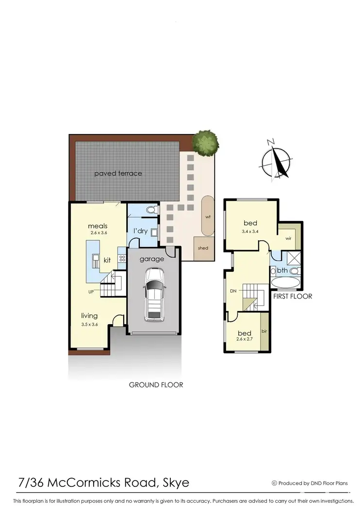 Floorplan of Homely unit listing, 7/36 McCormicks Road, Skye VIC 3977