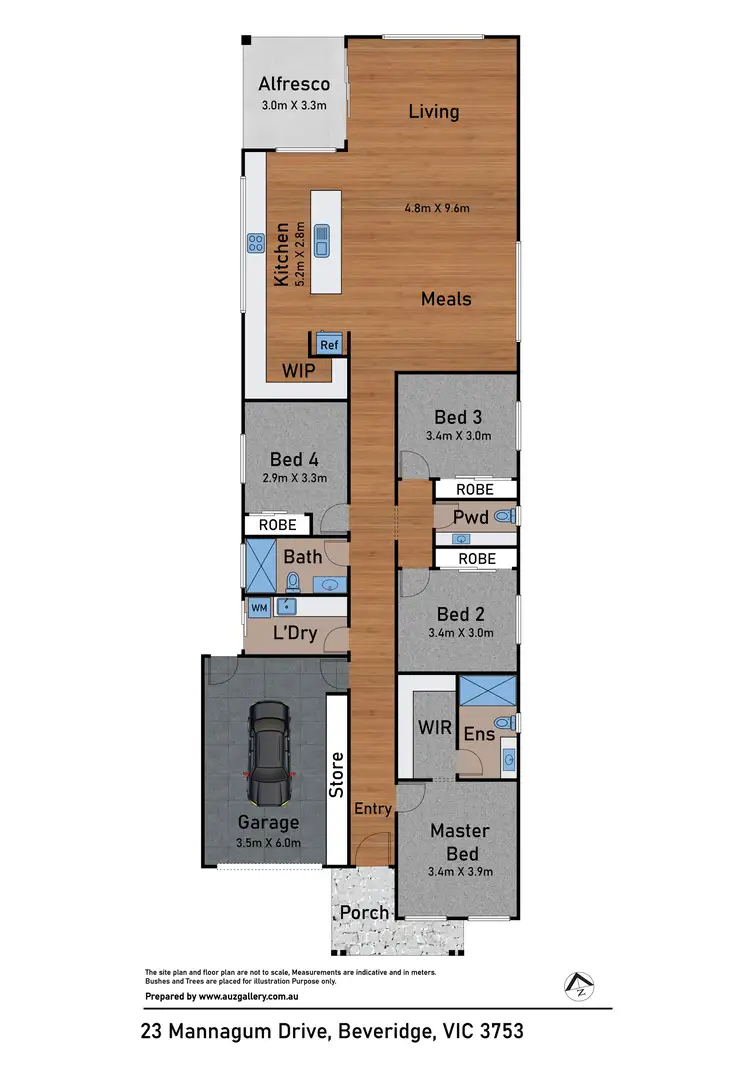 Floorplan of Homely house listing, 23 Mannagum Drive, Beveridge VIC 3753