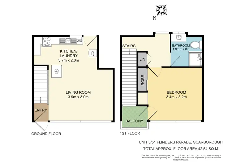 Floorplan of Homely house listing, 3/51 Flinders Parade, Scarborough QLD 4020