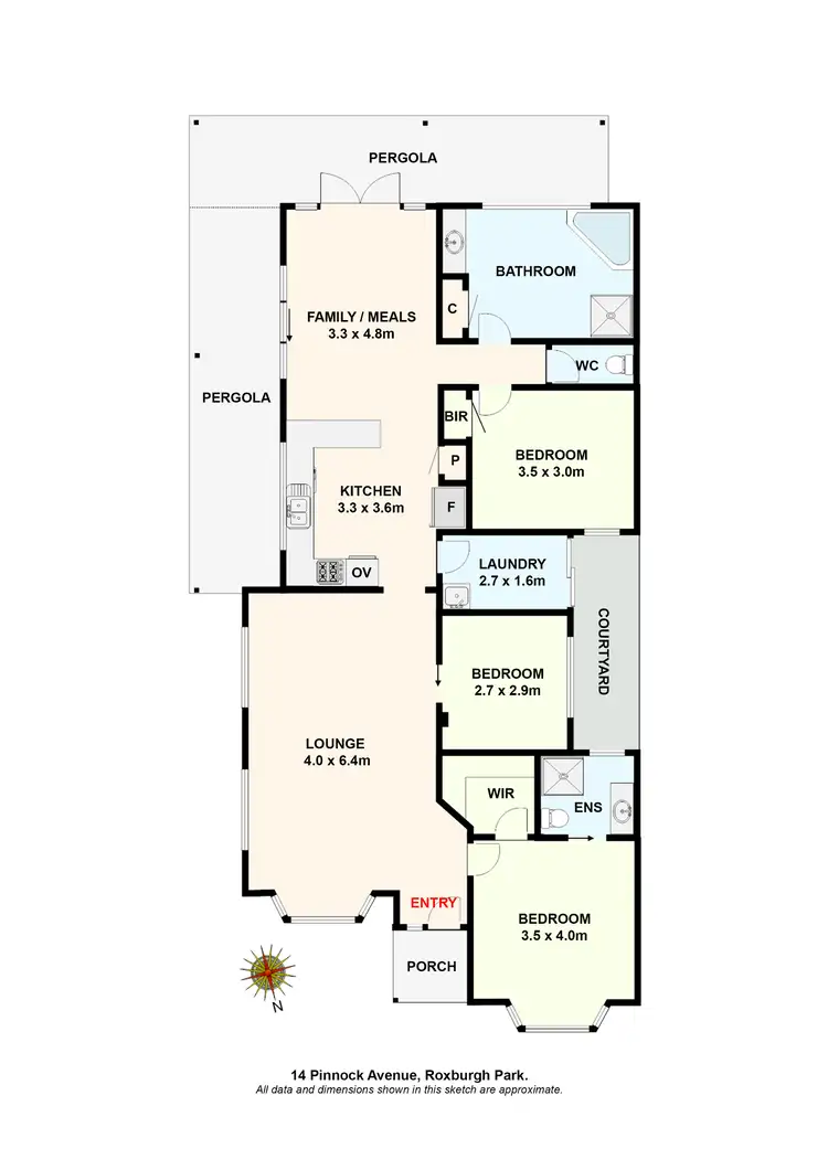 Floorplan of Homely house listing, 14 Pinnock Avenue, Roxburgh Park VIC 3064