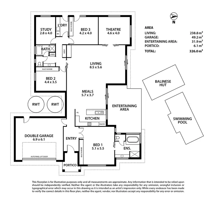 Floorplan of Homely house listing, 23 Dashwood Circuit, Strathalbyn SA 5255