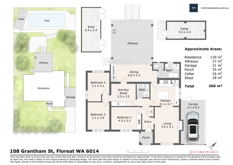 Floorplan of Homely house listing, 108 Grantham Street, Floreat WA 6014