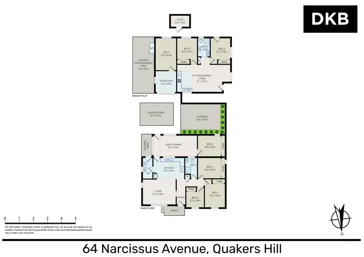 Floorplan of Homely house listing, 64-64A Narcissus Avenue, Quakers Hill NSW 2763