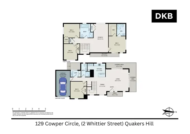 Floorplan of Homely house listing, 129 Cowper Circle, Quakers Hill NSW 2763