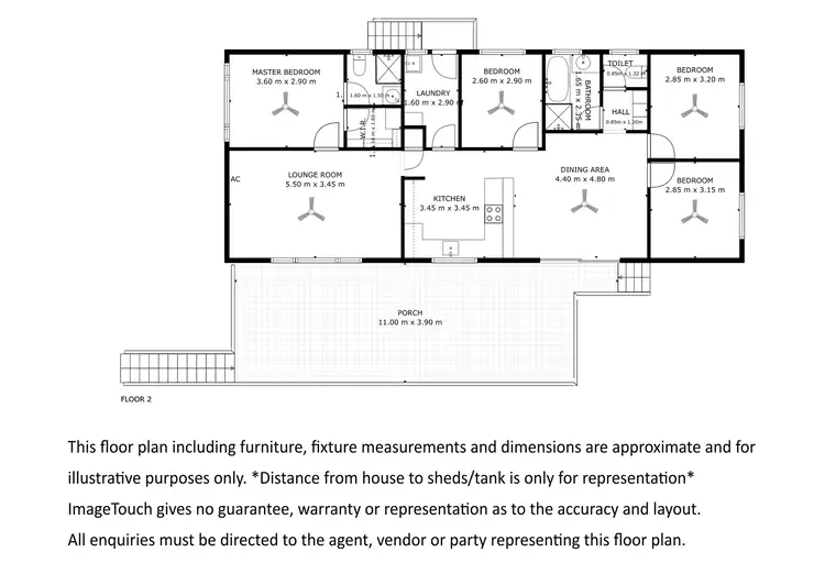 Floorplan of Homely house listing, 14 Rodda Avenue, Port Lincoln SA 5606