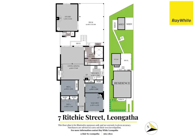 Floorplan of Homely house listing, 7 Ritchie Street, Leongatha VIC 3953