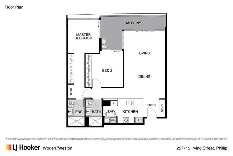 Floorplan of Homely apartment listing, 257/15 Irving Street, Phillip ACT 2606
