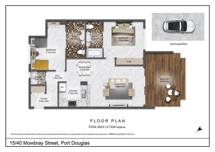 Floorplan of Homely apartment listing, 15/40 Mowbray Street, Port Douglas QLD 4877
