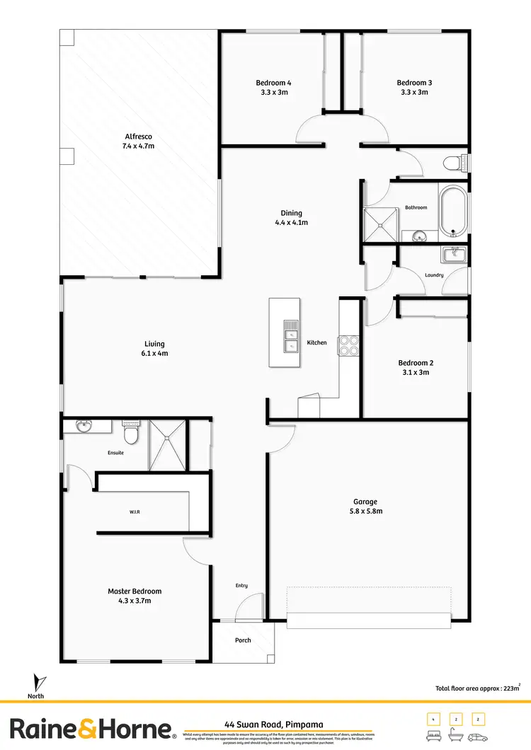 Floorplan of Homely house listing, 44 Swan Road, Pimpama QLD 4209
