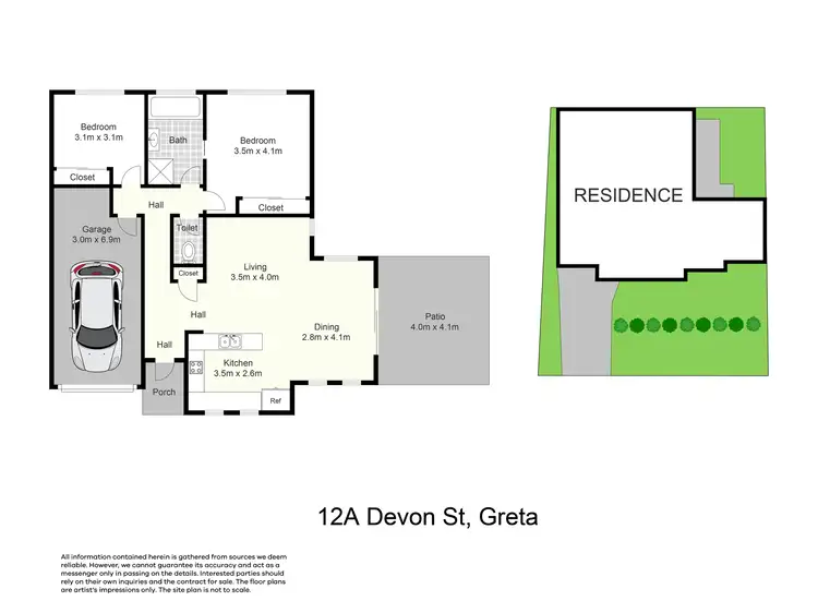Floorplan of Homely house listing, 12a Devon Street, Greta NSW 2334