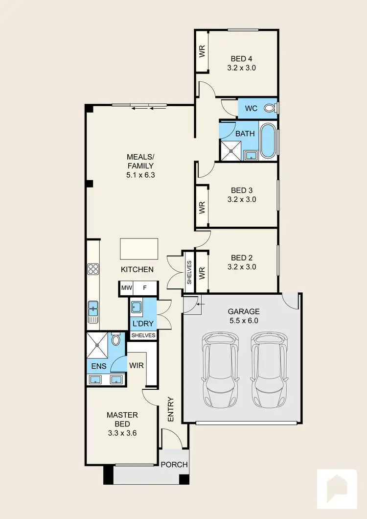 Floorplan of Homely house listing, 93 Everbloom Crescent, Tarneit VIC 3029