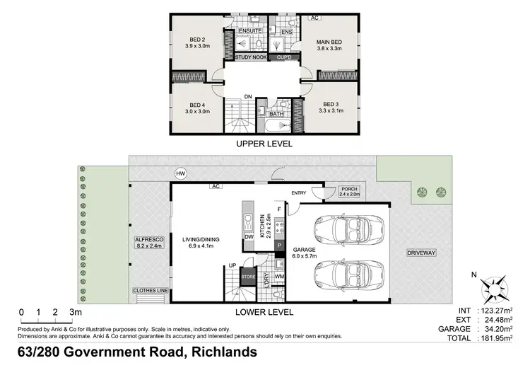 Floorplan of Homely townhouse listing, 63/280 Government Road, Richlands QLD 4077