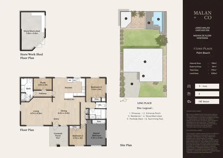 Floorplan of Homely house listing, 7 Ling Place, Palm Beach QLD 4221