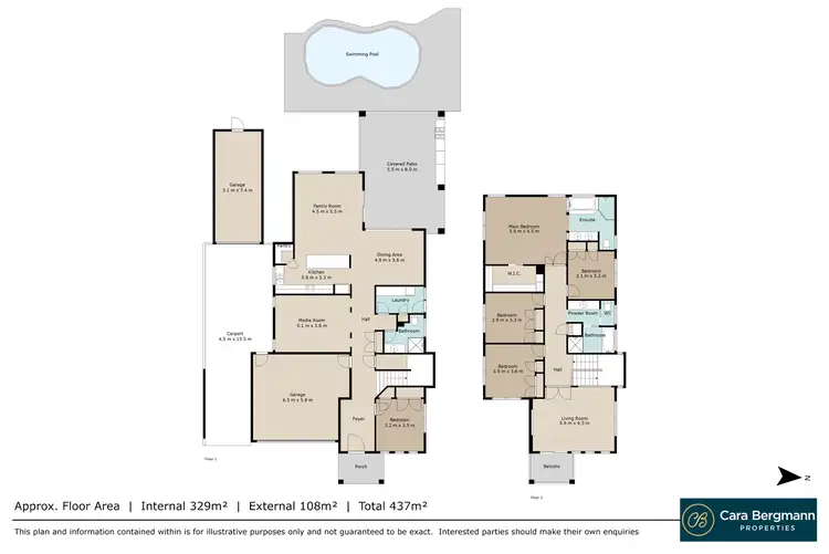 Floorplan of Homely house listing, 6 Confluence Court, Eatons Hill QLD 4037
