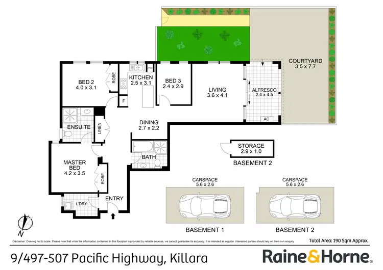 Floorplan of Homely apartment listing, 9/497-507 Pacific Highway, Killara NSW 2071