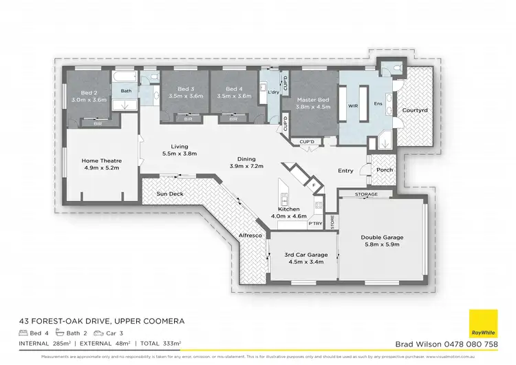 Floorplan of Homely house listing, 43 Forest-Oak Drive, Upper Coomera QLD 4209