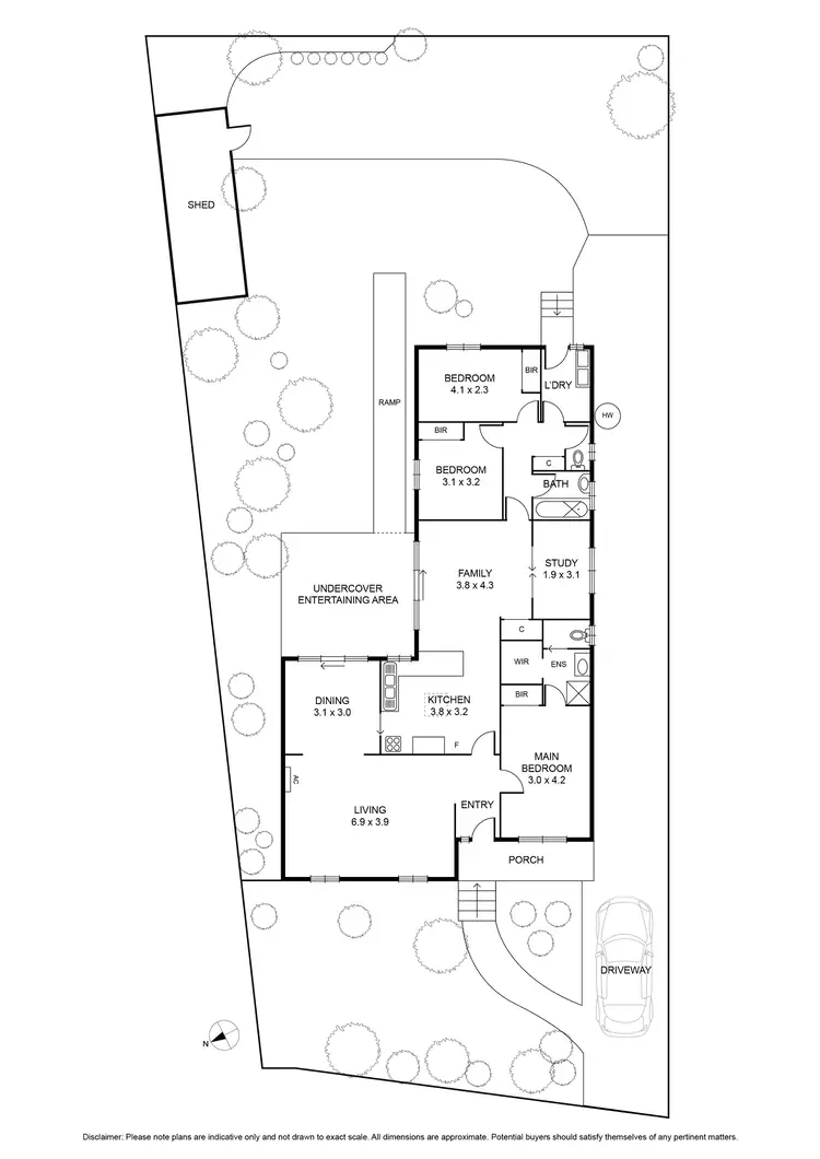 Floorplan of Homely house listing, 94 Simmons Drive, Seaholme VIC 3018