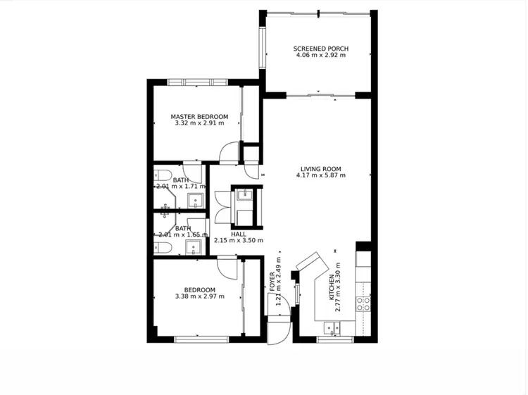 Floorplan of Homely apartment listing, B4/2-8 Rigg St, Woree QLD 4868