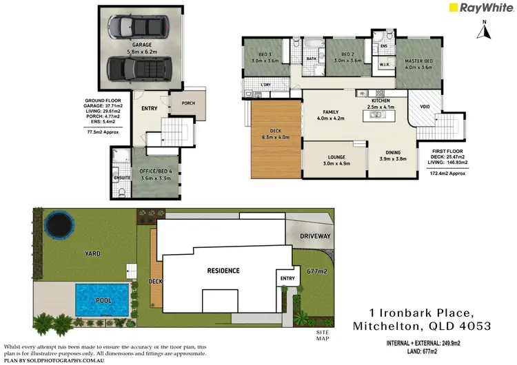 Floorplan of Homely house listing, 1 Ironbark Place, Mitchelton QLD 4053