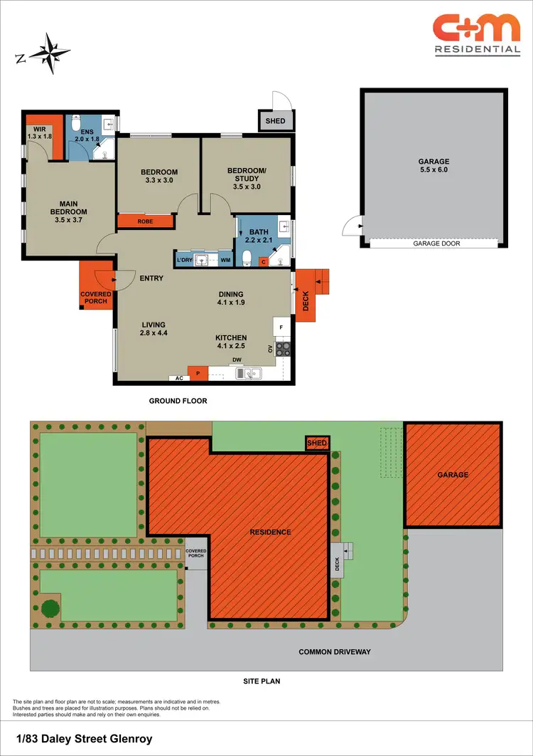 Floorplan of Homely villa listing, 1/83 Daley Street, Glenroy VIC 3046