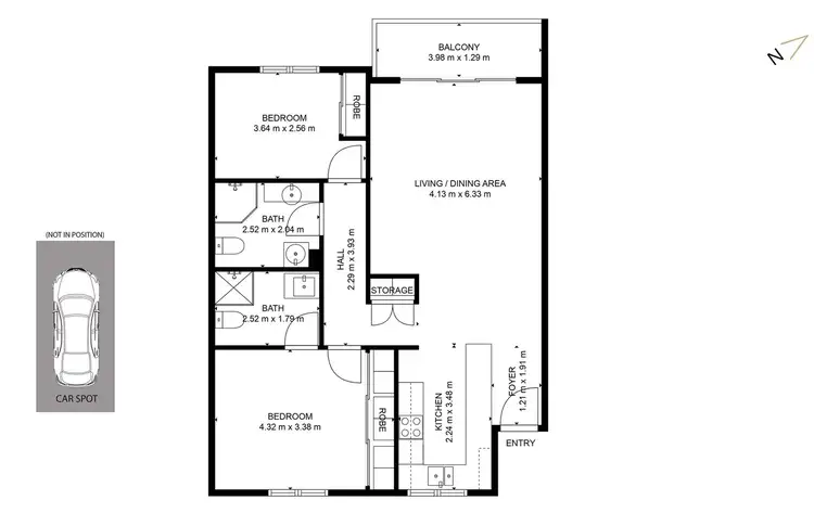 Floorplan of Homely apartment listing, 127/362 Mitchell Road, Alexandria NSW 2015