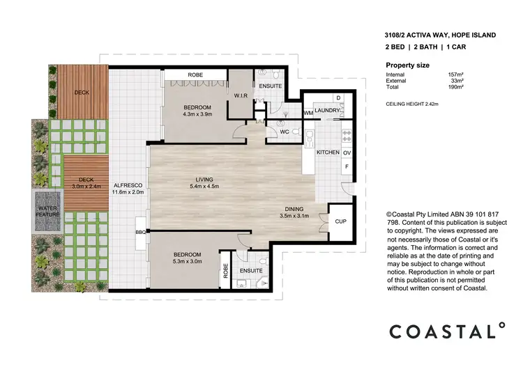 Floorplan of Homely apartment listing, 3108/2 Activa Way, Hope Island QLD 4212