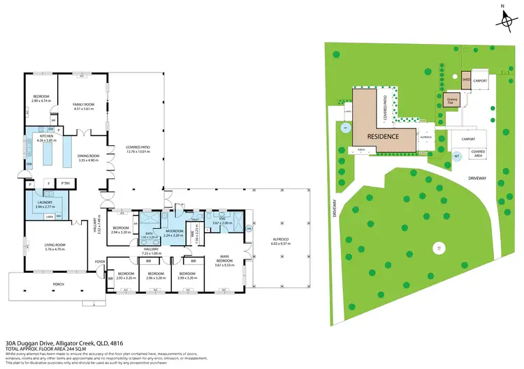 Floorplan of Homely house listing, 30A Duggan Drive, Alligator Creek QLD 4816